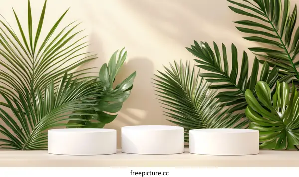 Minimalist  Botanical Display Podium