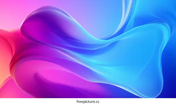 Abstract Flowing Colors Design