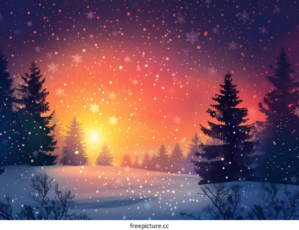 Snowy Winter Landscape