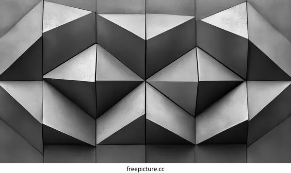 Geometric Abstract Wall Panel Design