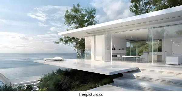 Modern Architecture Home with Ocean View