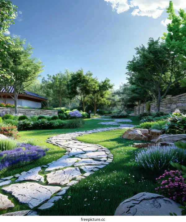 Chinese Garden Landscape Design Renderings