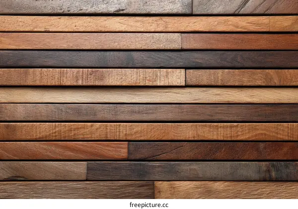 Multi-toned Wooden Plank Pattern Background