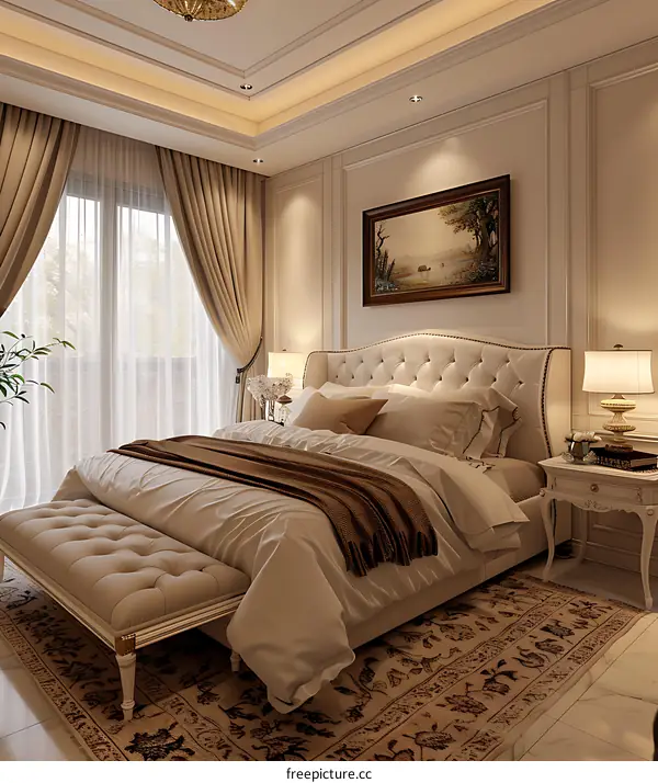 European-style bedroom