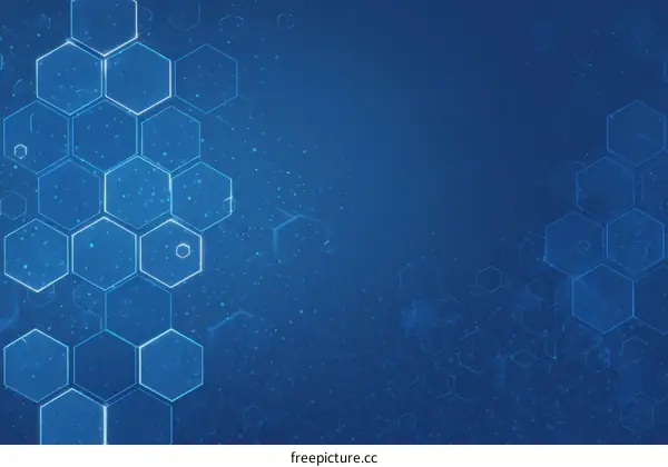 Abstract Hexagon Background Design for Technology