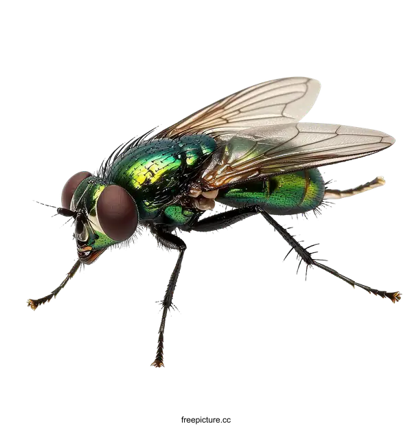 [Transparent Background PNG]Close-up of a Green Fly