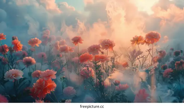 Ethereal Flower Field