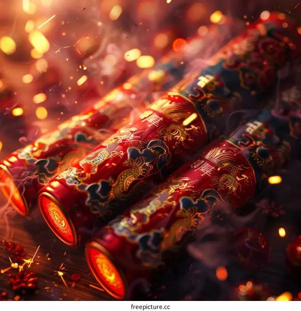 Firecrackers and Chinese new year