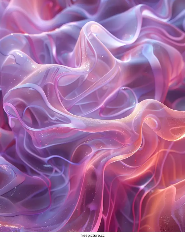 Abstract Colorful Background with Soft Folds