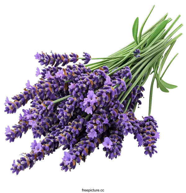 [Transparent Background PNG]A Beautiful Bunch of Lavender Flowers