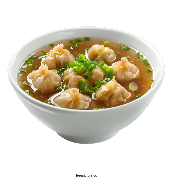 [Transparent Background PNG]Chinese wonton soup
