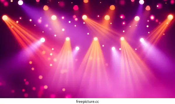 Stage Lighting Abstract Background