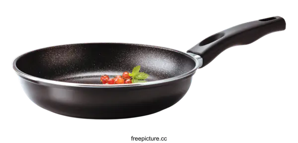 [Transparent Background PNG]Modern Non-Stick Frying Pan with Red Berries