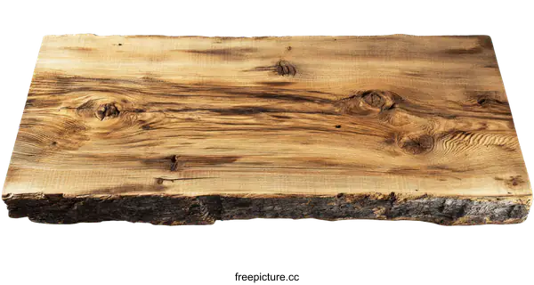 [Transparent Background PNG]Natural Wooden Slab Tabletop