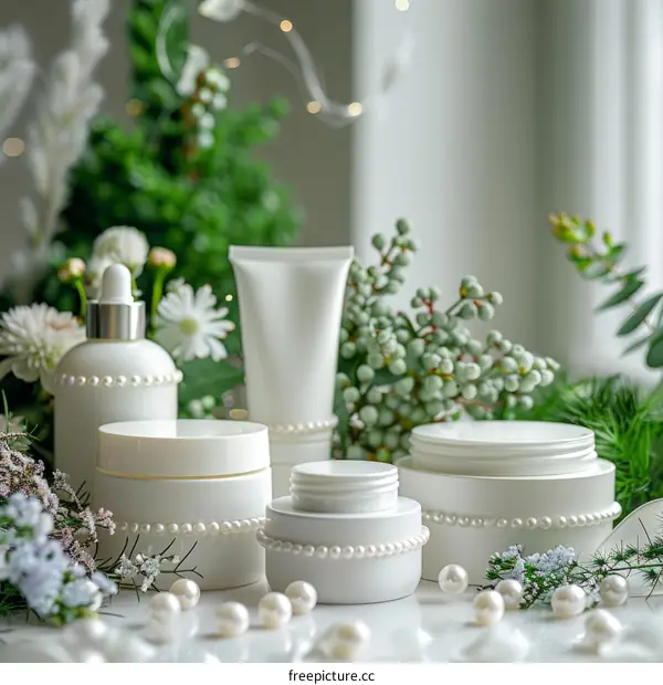 Natural Skincare Products on Display