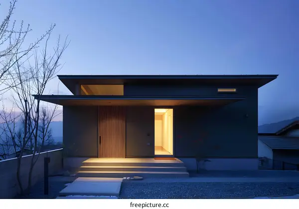 Modern Minimalist House Exterior Design in Japan