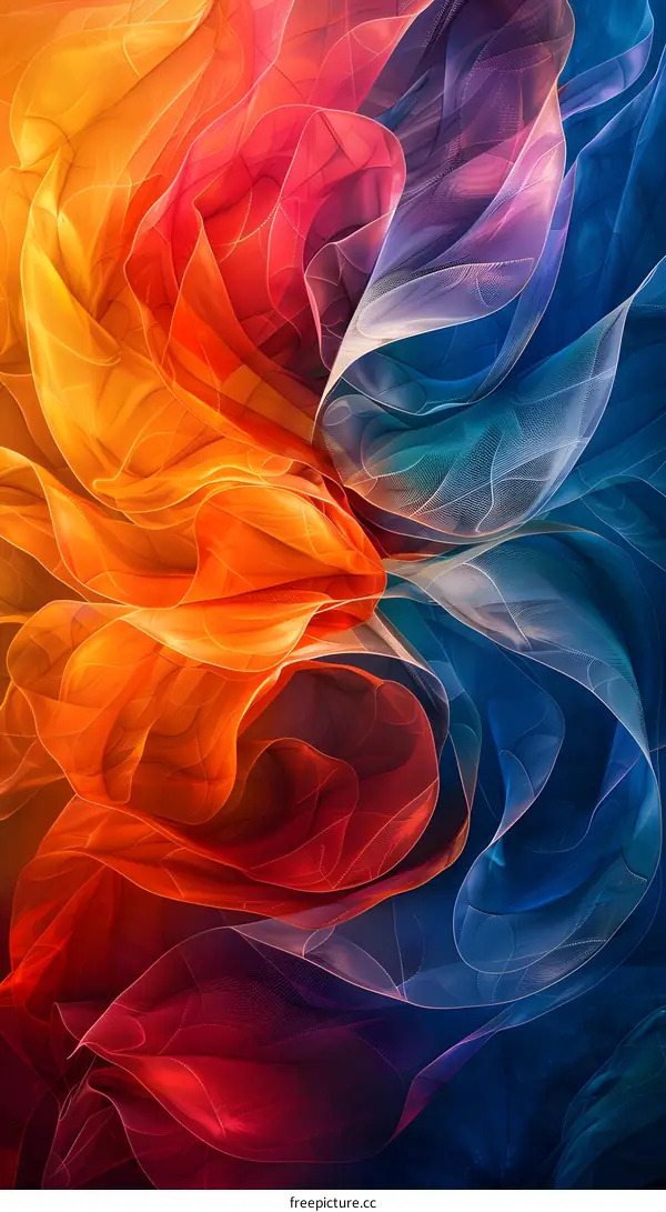 Colorful abstract art painting