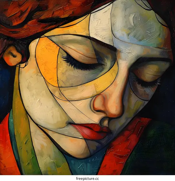 Portrait of a young woman with red hair