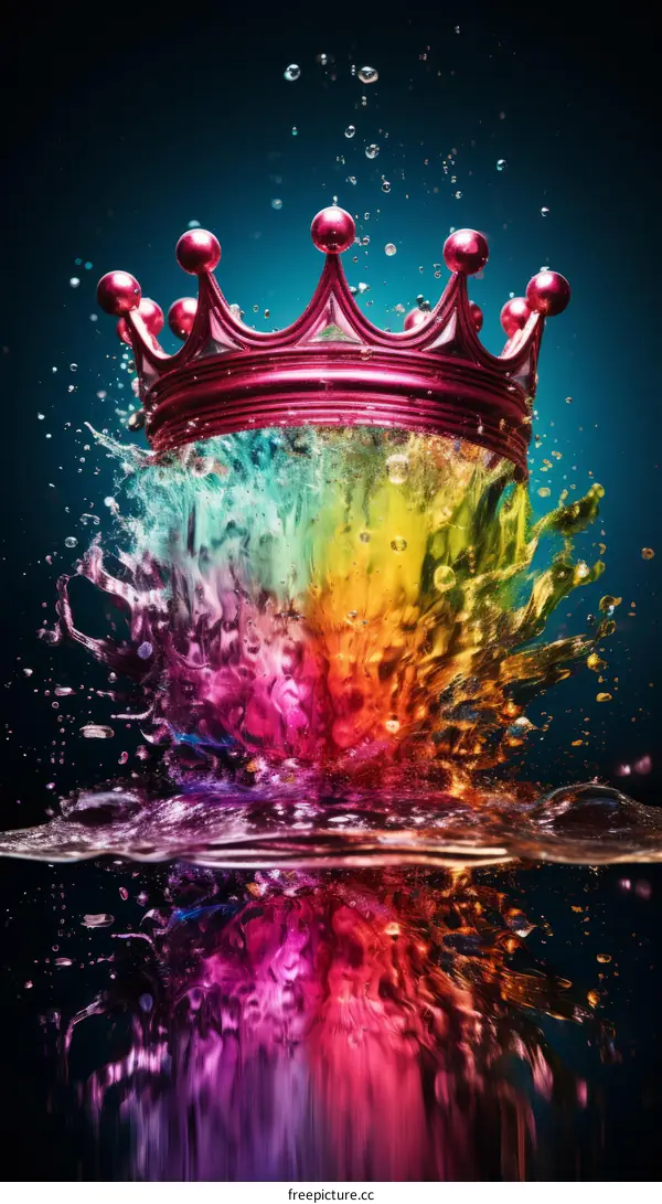 Rainbow Crown Splash