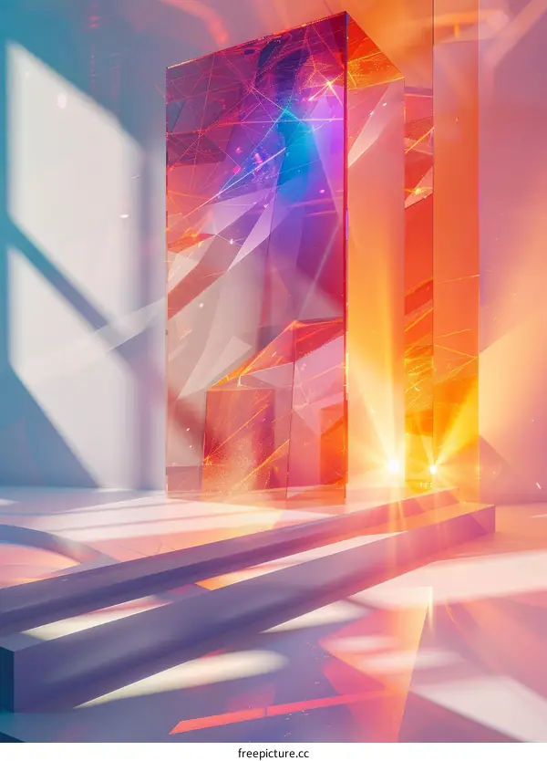 Mystical Portal in a Futuristic Setting