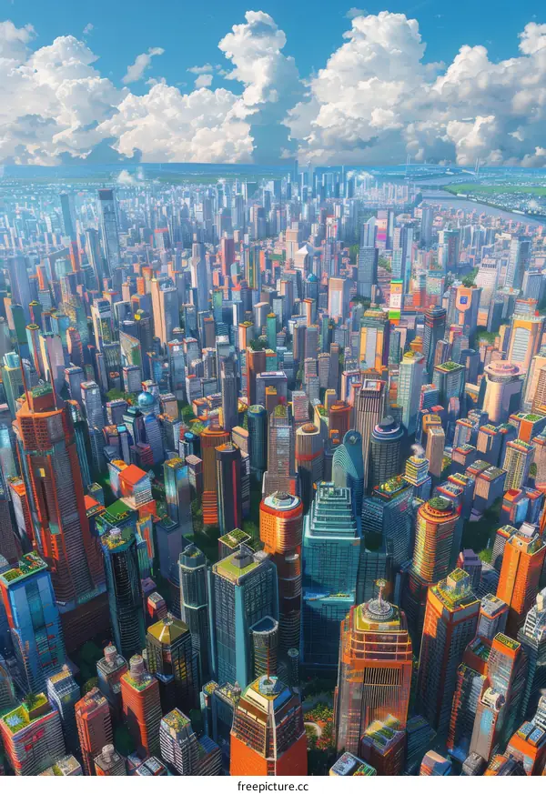 Futuristic City Illustration