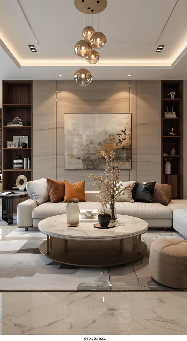 Modern minimalist living room