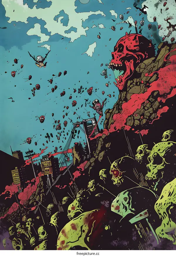 Skull Apocalypse Illustration