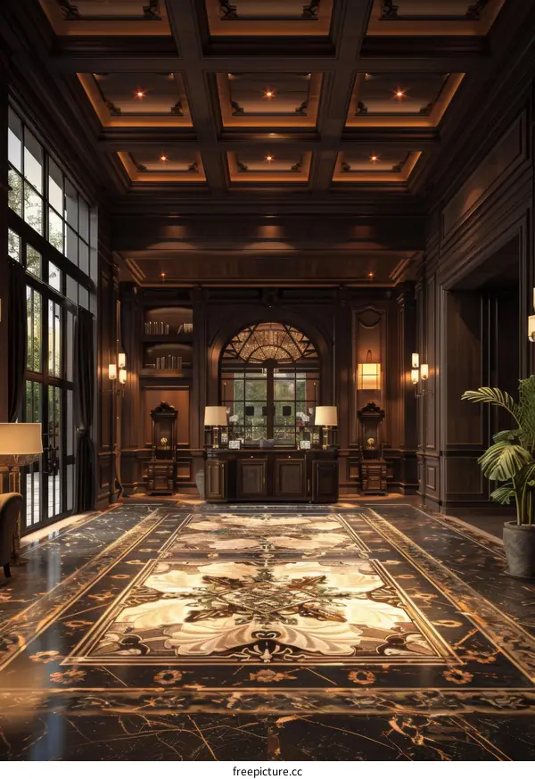 Luxurious 5-Star Hotel Lobby Interior Design