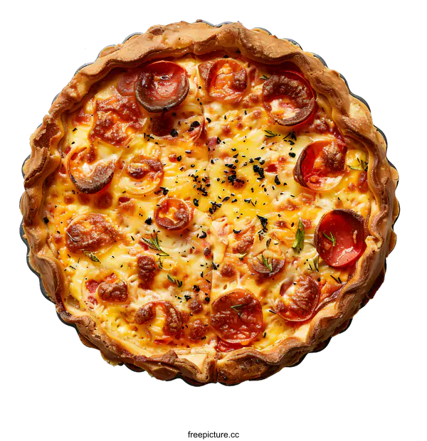 [Transparent Background PNG]Delicious Homemade Pizza Fresh From the Oven