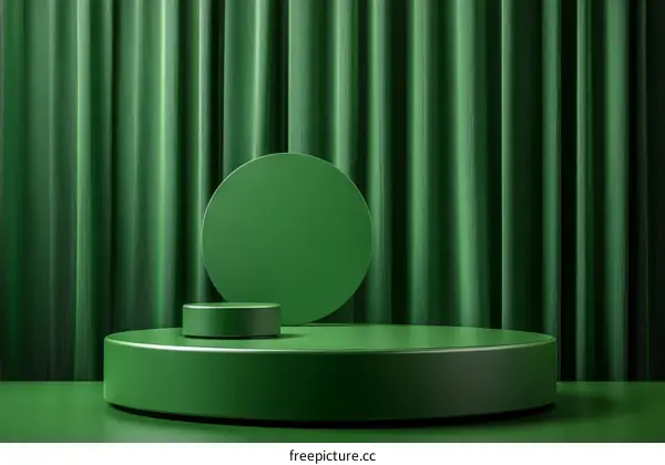 Modern Green Product Display Background