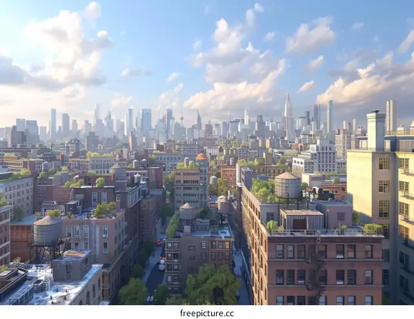 Cityscape Urban Panorama Illustration