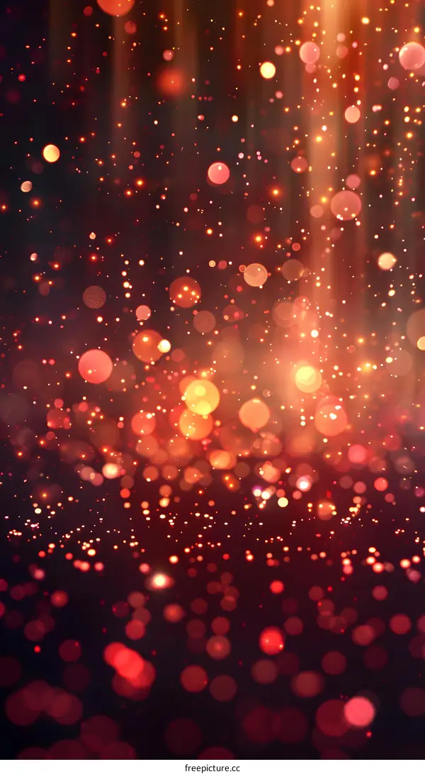 Red bokeh background