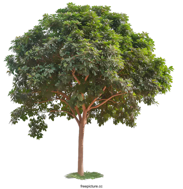 [Transparent Background PNG]Green Tree with White Background