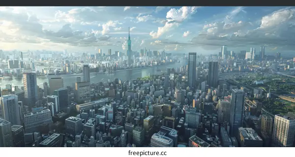 A photo of a cityscape during the day