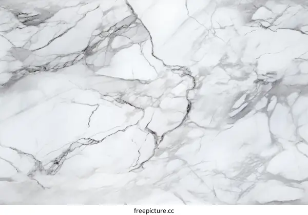 Elegant White Marble Texture with Subtle Grey Veins