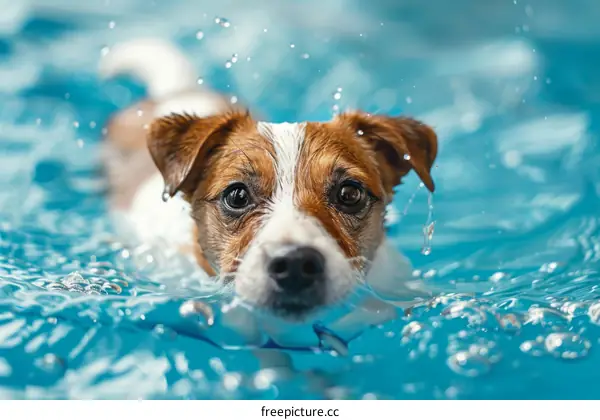 Small Dog Swimming