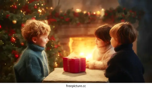 Christmas Gift Exchange with Children