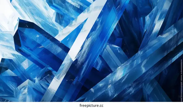 Blue abstract crystal background