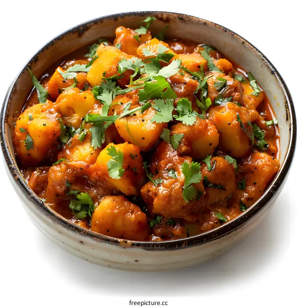 Potato and Cauliflower Curry Dish