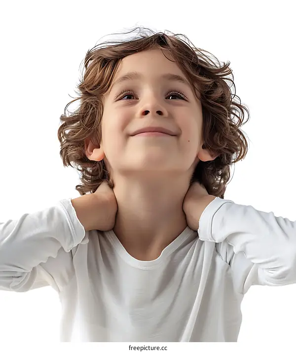 Portrait of a Young Boy Smiling