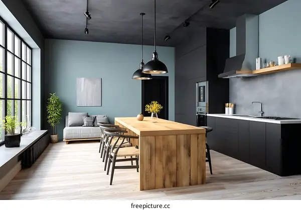 Modern Industrial Style Kitchen Design