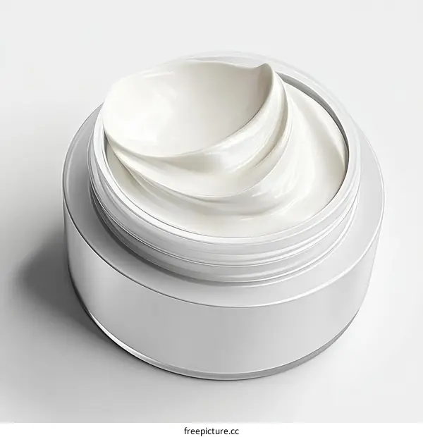 Cosmetic Cream Jar with Smooth Texture