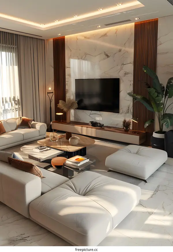 Modern minimalist living room
