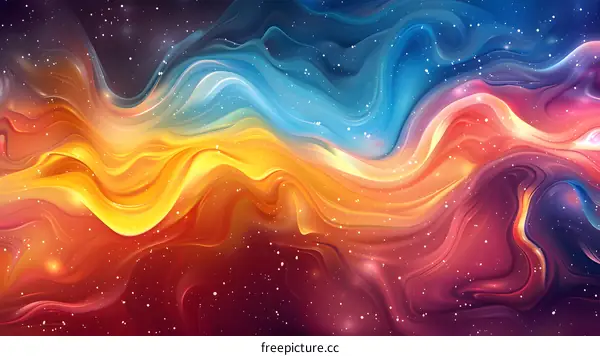 Wavy abstract background