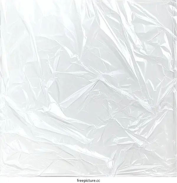 Wrinkled Plastic Wrap Texture Background