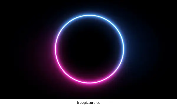 Neon Circle Abstract Background Design