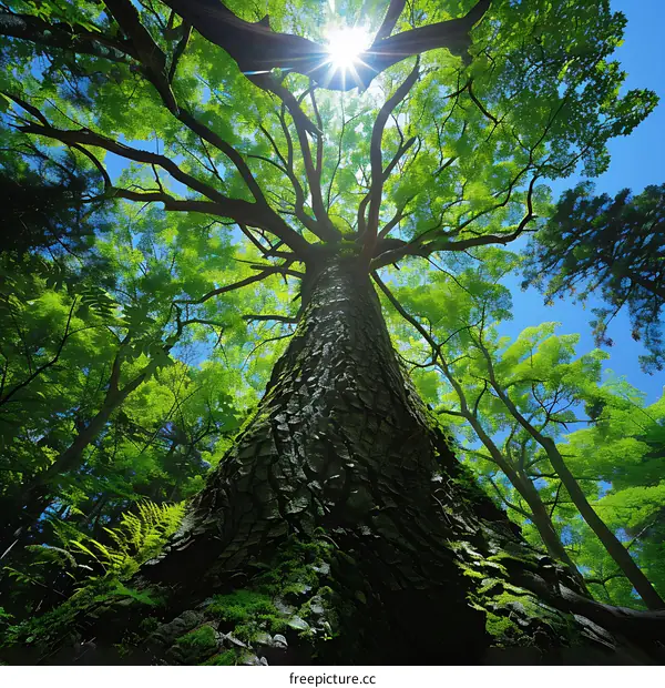 Giant Tree Sunlight Forest