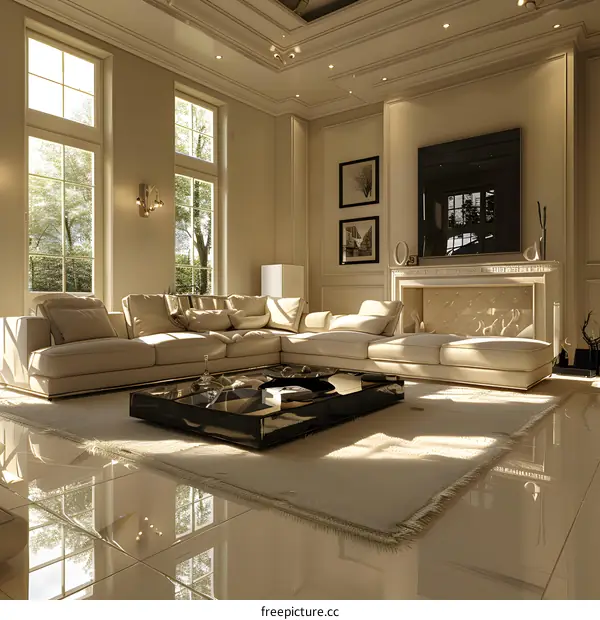 Modern minimalist living room