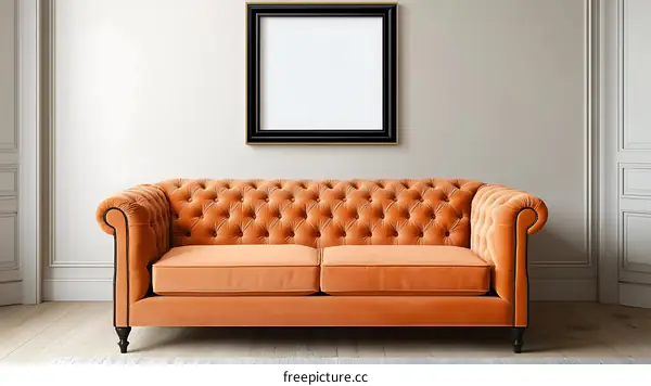 Classic Chesterfield Sofa in a Modern Setting