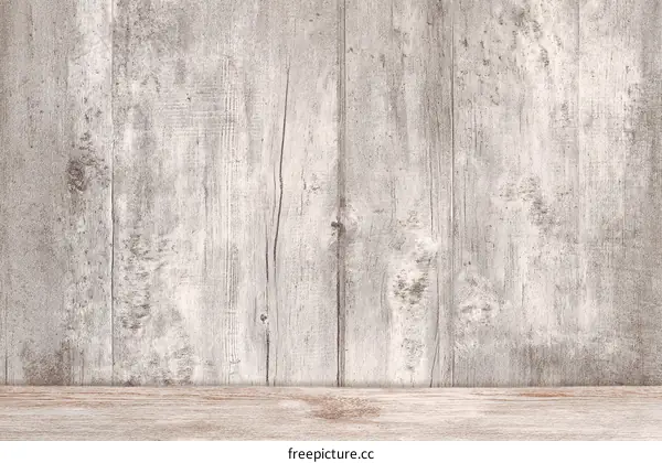 Rustic Gray Wooden Wall Background with Wooden Floor